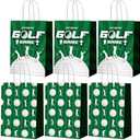 Leinuosen 29 Pcs Golf Gift Goodie Bags Cute Golf Treat Bags for Snacks and Candy Bag with Handle for Theme Adults Birthday Party Shower Favors, 8.3 x 5.9 x 3.1 Inch