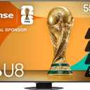 Hisense 55" Class U8 Mini-LED ULED 4K UHD Google Smart TV (55U8QG, 2025 Model) - QLED, Native 165Hz, VRR 288, Up to LD5600, 5000 Nits, HDR10+, Dolby Vision IQ  Atmos, IMAX Enhanced, 4.1.2 Ch Audio