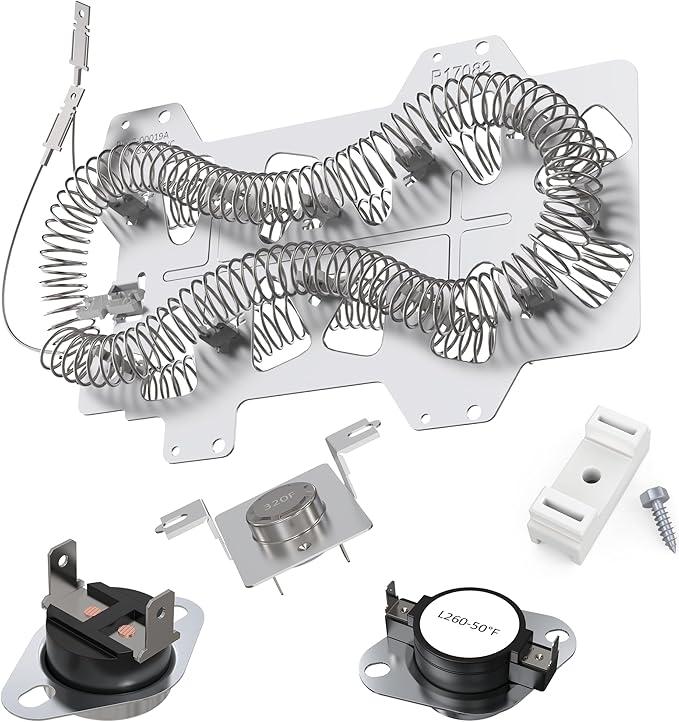 DC47-00019A Dryer Heating Element Compatible with Samsung dryer DV42H5000EW/A3 DV45H7000EW/A2 DV48H7400EW/A2 DV40J3000EW/A2 DVE50M7450W/A3 DV42H5200EW/A3 By AMI PARTS