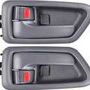 FAERSI 2Pcs Inside Interior Door Handle Front Rear Driver & Passenger Side Replacement for 1997 1998 1999 2000 2001 Toyota Camry, Gray.OE:69206-AA010-E0, 69205-AA010-E0