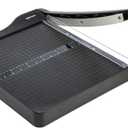 Amazon Basics Paper Trimmer Cutter for Office and Crafts, Heavy-Duty, Portable Guillotine Paper Cutter with Blade Lock, 12-Inch, 10-Sheet Cardstock, Photos