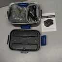 Nifogo Electric Lunch Box for Adults 80W with Temperature Display Heated Lunch Box Food Warmer Lunch Box 1.8L Stainless Steel Container&Bag 12V/24V/110V for Car/Truck/Work(Blue)