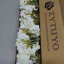 ZYTUYO 4PCS White Artificial Flowers Hydrangea 20" Real Touch Latex Faux Hydrangeas Silk Flowers with Green Leaves Stems for Short or Tall Vase Table Party Center Fake Bouquet Decor