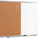 Amazon Basics Magnetic Dry Erase Whiteboard & Cork Board Combo, Wall Mounted for Home, Office and Classroom, Aluminum Frame, 36" x 24", White/Yellow