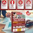 XFasten Self-Adhesive Laminating Sheets, 9 x 12 Inches (100-Pack)