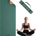 Yoga Mat Non Slip, Anti-Tear 1/4" & 2/5" Thick TPE Yoga Mats for Women and Men, a stylish and practical dual-tone yoga mat.72"x24" Exercise & Fitness Mat with Carrying Strap, Workout Mats for Yoga, Pilates and Floor Exercise
