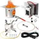 StleCYQn Upgrade 2.0RPM Auger Motor, Induction Fan, Hot Rod Igniter with Fuse, Fire Burn Pot and Power Cord, Grill Replacement Parts Kit for Traeger Pit Boss Camp Chef Z Grill Pellet Grill Smokers