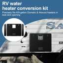 94951 RV Water Heater Door Conversion Kit Fits For Dometic RV Water Heater, Compatible with Atwood GCH6A-10E 6 Gallon, WH-6GA WH-6GEA WH-9GEA, Water Heater, Black