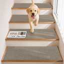 COSY HOMEER Non-Slip Stair Treads Washable Plus Size 30"x11",15Pc,Beige