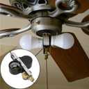 Ceiling Fan Switch ZE-310D Light Socket Pull Chain Switch, Compatible with Hunter Fan, Ceiling Fan Lamp Light, Lamp Holder E95014- Brass Chain