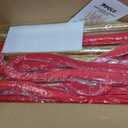 6 Pack Gold Stanchions and Velvet Ropes Set, Stainless Steel Crowd Control Barriers, 4Pcs Red Carpet Ropes and Poles for Party Supplies,Photobooth Accessories, Prom,Birthday,Business,Wedding, Museums