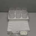 Vintage Glassware Drinking Glasses Set of 6,15 oz Hobnail Glass Cups,Embossed Clear Water Tumbler,for Beer,Cocktail,Whiskey,Juice and Various Mixed Drinks- 1 Cleaning Brush