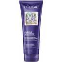 LOreal Paris Sulfate Free Brass Toning Purple Shampoo for Blonde, Bleached, Silver, or Brown Highlighted Hair, EverPure, 6.8 Fl Oz
