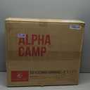 LET'S CAMP Folding Stadium Seat Bleacher Chair with Cup Holder, Mesh Bag and Hide Hooks, Portable Stadium Chair with Back and Cushion (Black Grey - 2 Pcs)