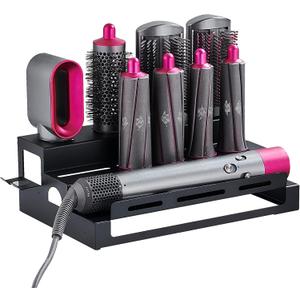 BlueFire Storage Holder for Dyson,3 Layer Design Hair Airwrap Organizer,Stainless Steel Blow Dryer Holder for Home Bathroom Suitable for All Walls