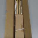 Gold Curtain Rods 28 to 48 Inches(2.3-4 Feet),5/8 inch Splicing Drapery Rods,Small Curtain Rods Set,Size: 18''-45'',Brass Gold