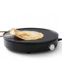 Electric Crepe Maker, Non-Stick Griddle for Pancakes and Crepes with Adjustable Temperature Control