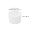 4 x 4Pcs Rubber End Caps ID 44mm (1-3/4 inch) White Flexible Protective Caps Soft Elastic Dustproof Cover for Rod Tube Screw Bolt
