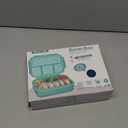 shell and turtle Bento Box Adult Lunch Box, Kids Lunch Containers for School with 4 Compartments, with Utensils, Sauce Jar, Muffin Liners, Microwave Safe, Navy (1200ML)