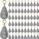 Bass Casting Swivel Bell Sinkers Fishing Weights Drop Shaped Fishing Sinkers Catfish Weights for Ocean Saltwater Surf Bass Casting Gear Tackle