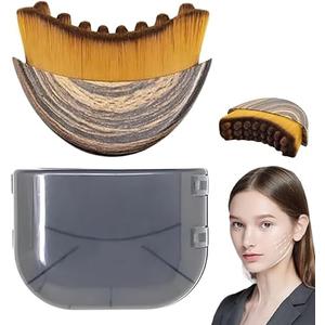 Pack of 2 New Lymphatic Contour Face Brush, Dry Brushing Face Brush, Lymphatic Drainage Massager for Face, Ergonomically Designed to Fit The Skin Precisely and Relieve Fatigue