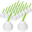 Sumind 24 Set Golf Ball Cups with Straws and Lids, 10 oz Plastic Reusable Golf Party Cups Bulk for Kids Birthday Theme Party Supplies