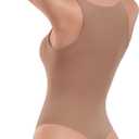 HeyNuts Women's Double Layer High Neck Sleeveless Thong Bodysuit, Ultra Soft Racerback Causal Tank Tops, M