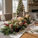 21Pcs Velvet Christmas Ball Ornaments 3.15" Shatterproof Christmas Tree Decorations Set with Paper Ornaments Hanging Xmas Decorations for Office Holiday Home Decor(Brown, Champagne, Kaki)