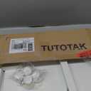 TUTOTAK 2 Tier Printer Stand, Rolling Printer Cart with Power Outlets and USB Ports, Mobile Printer Table with Wheels, for Under Desk, Office, Home, White PS01BW001 (2 tier(15.7 x 11.8 x 15.4inchs))