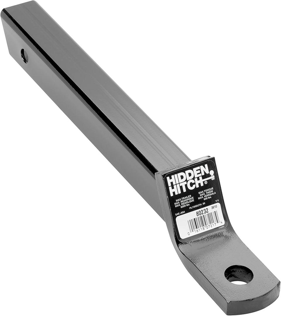 Reese 80232 Hidden Hitch Angle-Cut Class III Ball Mount - 16" x .75" x 2", 6000 lbs.
