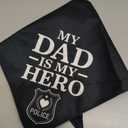 My Dad is My Hero Funny Dog Bandana, Police Academy Graduate Pet Bandana, Police Pet Gifts for Dog Dad, Policeman Pet Scarf Accessories for Party, Graduation Birthday Gifts for Men Dogs Owners