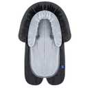 COOLBEBE New 2-in-1 Babybody Supports for Baby Newborn Infants - Extra Soft Stroller Cushion Pads Car Seat Insert, Seasons, Black