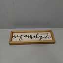 Farmlyn Creek Wooden Family Sign 17" x 6", Rustic Hanging Farmhouse Wall Decor for Home