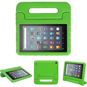 Kids Case for Fire 7 Inch Tablet 9th/7th/5th Generation Tablet (2019/2017/2015 Release) Kid-Proof & Shockproof Case Sturdy Soft Durable EVA Protective Cover with Convenient Handle, Green