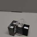 1 1/2-inch Black Bed Risers Carbon Steel Bed Elevator Metal Sofa Risers Square Furniture Risers, Pack of 4