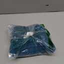 One Piece Swim Dress Women Mesh Tummy Control Bathing Suit Slimming Sheer Sarong Wraps Swimwear (Small, Blue Green)