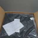 Joveco Ottoman Footrest Stool Small PU Leather Square Footstool (Brown #1)