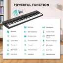 MUSTAR Digital Piano 88 Key Weighted with Stand, 88 Key Semi Weighted Keyboard Piano MEP-900, Portable Electric Piano Keyboard 88 Keys with Bluetooth Connection, Case, Sustain Pedal, MDF, Black