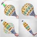 Giant Sunflower Hot Air Balloon Garden Wind Spinners Large Pinwheels Whirligigs Windmill Toys for Kids Yard Decor Lawn Decorations Outdoor Whirlygig Windmills Wind Twister Everyday 59" L 2Pack