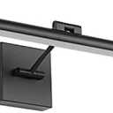 Joosenhouse LED Picture Light Fixtures Black 24.4” Inches Modern Black Art Display Light for Picture Frame Artworking led Picture Frame Lights for Paintings 14W(70W Eqv) Hardwired Connection 3000K