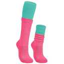 American Trends Women's Slouch Socks Extra Long Knee High Socks Boot Socks - Pink, One Size, 1 Count,
Aqua & Hot Pink