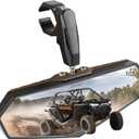 Evermotor 1 Set UTV Universal Center Mirror for ATV, Rear View Mirror for 1.6"-2" Roll Bar Cages with 360 Adjustable Aluminum Clamp Compatible with Polaris RZR Ranger Scooter Kawasaki Mule Gator