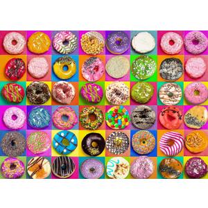 Jigsaw Puzzles 1000 Pieces for Adults, Families (Donuts) Pieces Fit Together Perfectly