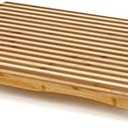 Bamboo Stovetop Cover & Countertop Cutting Board with Adjustable Legs, Dual-purpose Chopping Board for Gas Electric Stove Burner, Workspace Block Cover for RV Camping Camper