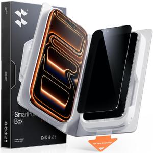 SMARTDEVIL 2 Pack Tempered Glass for iPhone 17 Pro Privacy Screen Protector, Military-Grade Shatterproof Protection, 9H Hardness, Anti-Spy Privacy Film, Fast & Easy Installation, Case Friendly Design