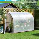 Clear Tarp Waterproof with Grommets 4x6 ft,Heavy Duty Clear Plastic Tarp Cover,Clear Vinyl Tarp for Outdoor/Patio/Garden/Chicken Coop/Cat Litter