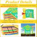 Graduation Decorations 2026 Green and Gold, 11 Pcs Graduation Yard Signs Class of 2026, 15" Large Shimmering Grad Signs for Lawn Garden Pathway, High School College Grad Party Decor Outdoor