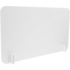 Cabilock Anti-Droplet Partition Board 19.7X11.8 Inch Frosted Desktop Divider Privacy Screen for Office School Restaurant Splash Proof Acrylic Protector Panel (50x30x2cm, White)