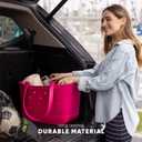 Simple Modern Large Beach Bag | Waterproof Getaway Rubber Tote with Zipper Pocket for Travel, Pool, Boat, Groceries, Sports | Ocean Water