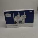 2K Security Cameras Outdoor, 360Pan-Tilt View 2.4G/5G WiFi Security Camera with Motion Tracking, Spotlight & Siren, 2-Way Audio, Full Color Night Vision, Waterproof (Pack of 2)